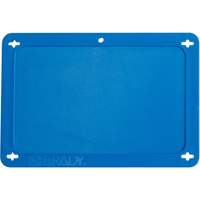 &eacute;tiquette vierge pour vanne, Plastique, 4-3/4" la x 3-1/4" h O-Max