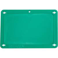 &eacute;tiquette vierge pour vanne, Plastique, 4-3/4" la x 3-1/4" h O-Max