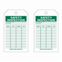 &eacute;tiquettes d'inspection de s&eacute;curit&eacute;, Polyester, 4" la x 7" h, Anglais O-Max