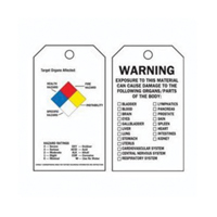 Right-To-Know Tags, Polyester, 3" W x 5-3/4" H, English O-Max