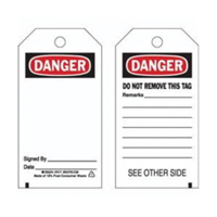 Étiquettes de prévention des accidents, Polyester, 3" la x 5-3/4" h, Anglais SX827 | O-Max