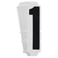 Quick-Align&reg; Individual Gothic Number and Letter Labels, 1, 4" H, Black O-Max