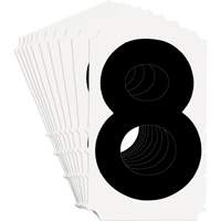 Quick-Align<sup>®</sup> Individual Gothic Number and Letter Labels, 8, 4" H, Black SZ986 | O-Max