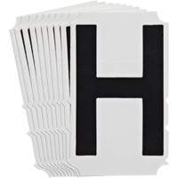 Quick-Align&reg;Individual Gothic Number and Letter Labels, H, 4" H, Black O-Max