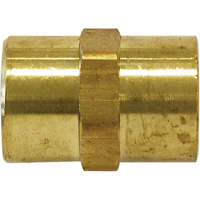 Female Hex Nipple, Brass O-Max