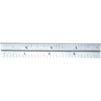 Junior Combination Squares, 4" L, 8/100" Graduations, Steel, Satin O-Max
