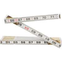 Red End&reg; Two Way&reg; Rule, 6' L, Wood, 1/16" Graduations O-Max