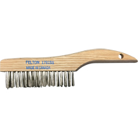 Brosses de nettoyage &agrave; manche en patin, Acier inoxydable, 4 x 16 rangs de fils, Longueur 10" O-Max