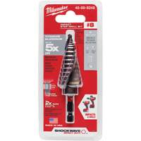 Foret &eacute;tag&eacute; #8 Shockwave Impact Duty, 1/2" - 1", Incr&eacute;ments de 1/16", Titane O-Max