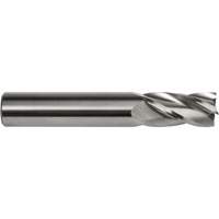 Fraise embout S134, 1/8" dia., 1-1/2" lo, 4 cannelures, 1/8" tige, Carbure O-Max