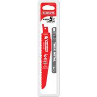 Reciprocating Blade for Thick Metal/Demolition, Bi-Metal, 8-10 TPI, 6" L O-Max