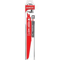 Reciprocating Blade for Thick Metal/Demolition, Bi-Metal, 8-10 TPI, 9" L O-Max
