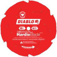 HardieBlade Cutting Saw Blade, 10", 6 Teeth, Fibre Cement Use O-Max
