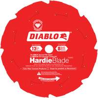 HardieBlade Cutting Saw Blade, 12", 8 Teeth, Fibre Cement Use O-Max