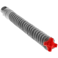 Rebar Demon 4-Cutter Full Carbide Head Hammer Drill Bit, 3/8", SDS-Plus Shank, Carbide O-Max