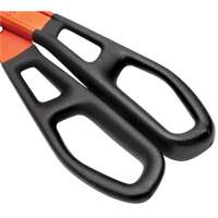 13" Serrated Aluminum Tinner Snip with Dipped Handle, 3" Cut Length, Straight Cut O-Max
