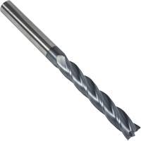 Fraise en bout carr&eacute;e extra longue 30° S237, 1/8" dia., 3" lo, 4 cannelures, 1/8" tige, Carbure O-Max