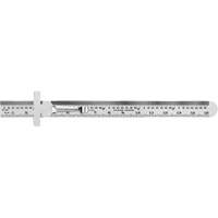 Economy Precision Flexible Ruler, 6" L, Steel O-Max