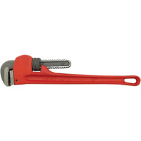 Pipe Wrench, 2-1/2" Jaw Capacity, 18" Long, Powder Coated Finish, None Handle O-Max