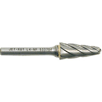 L4-NF 1/4" Taper Shape Bur for Aluminum/Non-ferrous Materials, 1/2" Dia. O-Max