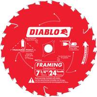 Framing Saw Blade, 7-1/4", 24 Teeth, Wood Use O-Max