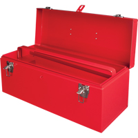 Coffre &agrave; outils portatif ATB100 avec plateau en m&eacute;tal pour outils, 8-3/4" P x 21" la x 9" h, Rouge O-Max