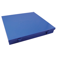 Slim Metal Box, 12" D x 11-1/2" W x 1-3/4" H, Blue O-Max