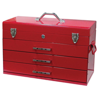 Tool Box, 9-3/5" D x 21-3/10" W x 14-1/2" H, Red O-Max