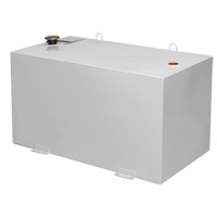 Steel Fuel Transfer Tank, Steel, 100 Gal. Capacity, White O-Max