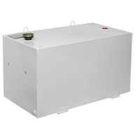 Steel Fuel Transfer Tank, Steel, 100 Gal. Capacity, White O-Max