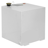 Steel Fuel Transfer Tank, Steel, 50 gal. Capacity, White O-Max