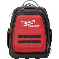 Sac &agrave; dos Packout, 15-3/4" lo x 11-4/5" la, Noir/Rouge, Balistique O-Max