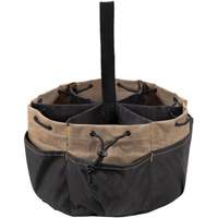 BUCKETBAG Tool Bag, Polyester, 18 Pockets, Black O-Max
