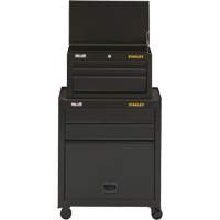 100 Series Tool Chest & Cabinet, 5 Drawers, 26-1/2" W x 14" D x 43-1/2" H, Black O-Max