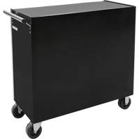 Industrial Tool Cart, 11 Drawers, 41" W x 18-3/4" D x 39-1/3" H, Black O-Max