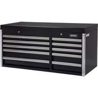 Coffre &agrave; outils industriel, 41" la, 10 tiroirs, Noir O-Max