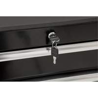 Heavy-Duty Tool Cart, 7 Drawers, 28" W x 22" D x 42-3/8" H, Black O-Max