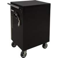 Heavy-Duty Tool Cart, 7 Drawers, 28" W x 22" D x 42-3/8" H, Black O-Max