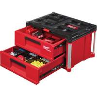 Boîte &agrave; outils avec 2 tiroirs Packout, 16-1/3" x 14-1/3" x 22-1/5", Rouge O-Max