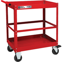 PRO+ Series Heavy-Duty Utility Cart, 2 Tiers, 30-1/5" x 38-1/3" x 19-1/2" TER129 | O-Max