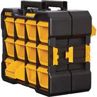 Organisateur Flip-Bin, 3-7/8" la x 17-3/4" p x 13-7/8" h, Noir/Jaune O-Max