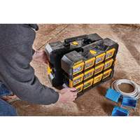 Organisateur Flip-Bin, 3-7/8" la x 17-3/4" p x 13-7/8" h, Noir/Jaune O-Max