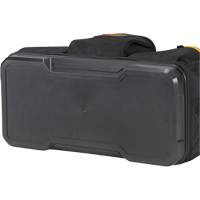 Molded Base Big-Mouth Tote Tool Bag, Ballistic Polyester, 23 Pockets, Black/Blue O-Max