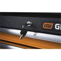 Coffre &agrave; outils de s&eacute;rie GSX, 26" la, 4 tiroirs, Noir/Orange O-Max