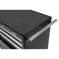 Industrial Tool Cart, 3 Drawers, 29-4/5" W x 21-1/5" D x 38-4/5" H, Black O-Max