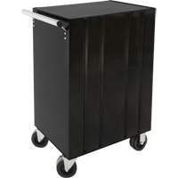 Industrial Tool Cart, 3 Drawers, 29-4/5" W x 21-1/5" D x 38-4/5" H, Black O-Max