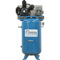 Compresseurs d'air s&eacute;rie industrielle - Compresseurs verticaux - Deux &eacute;tages, 66,6 gal. (80 gal. US) O-Max