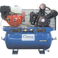 Compresseurs d'air s&eacute;rie industrielle - Compresseurs &agrave; moteur, 25 gal. (30 gal. US) O-Max