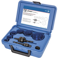 Coffret de scies-cloches haut de gamme pour &eacute;lectriciens, 8 morcea O-Max