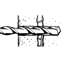 Rotary Rebar Cutters, 3/8", SDS-Plus Shank, Carbide O-Max